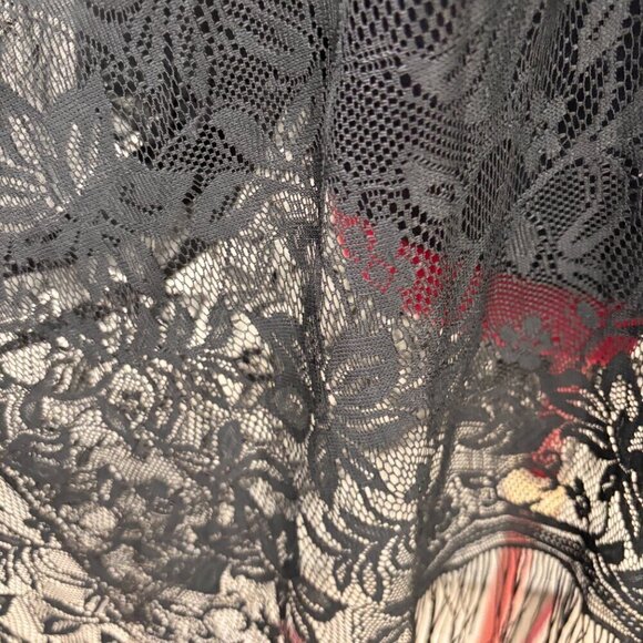 NORTH BOHÈME - SCHWARTZ BLACK LACE KIMONO - Picture 5 of 11